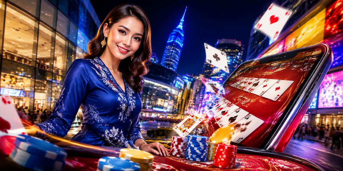 Pemain wanita berbaju kurung dari Kuala Lumpur menikmati permainan rummy dalam program VIP 720s